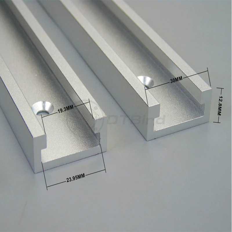 

300-800mm Aluminum Alloy T-tracks Woodworking Miter Track Miter Gauge Track Woodworking Workbench Tools DIY Refitting