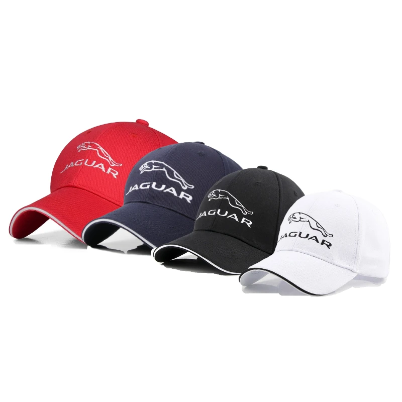 

Wholesale Fashion Sport Hats Sun Baseball for Jaugar Car Logo Cap Casual Running Cap Hat Unisex Adjustable Caps 3D Embroidery