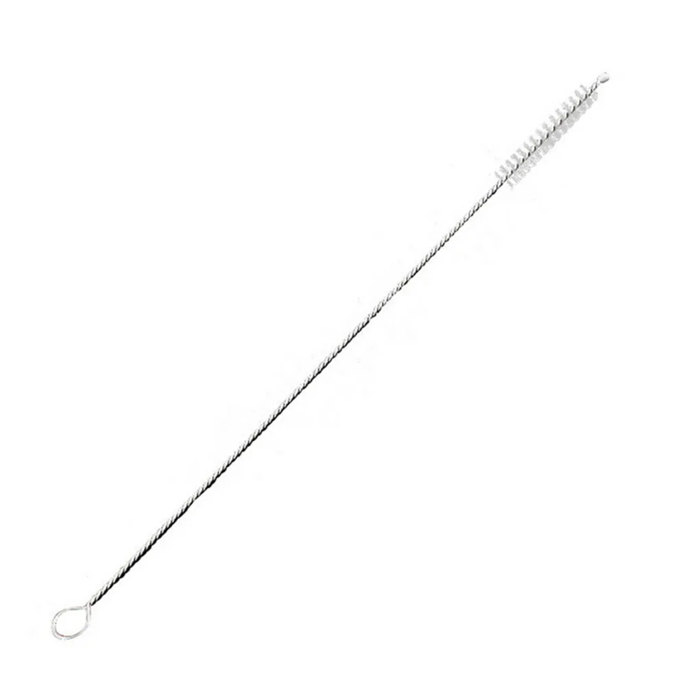 

1Pcs Straw Cleaning Brush Reusable Eco-Friendly Stainless Steel Drinking Straw Cleaner Brush Set Soft Hair Cleaning Tool
