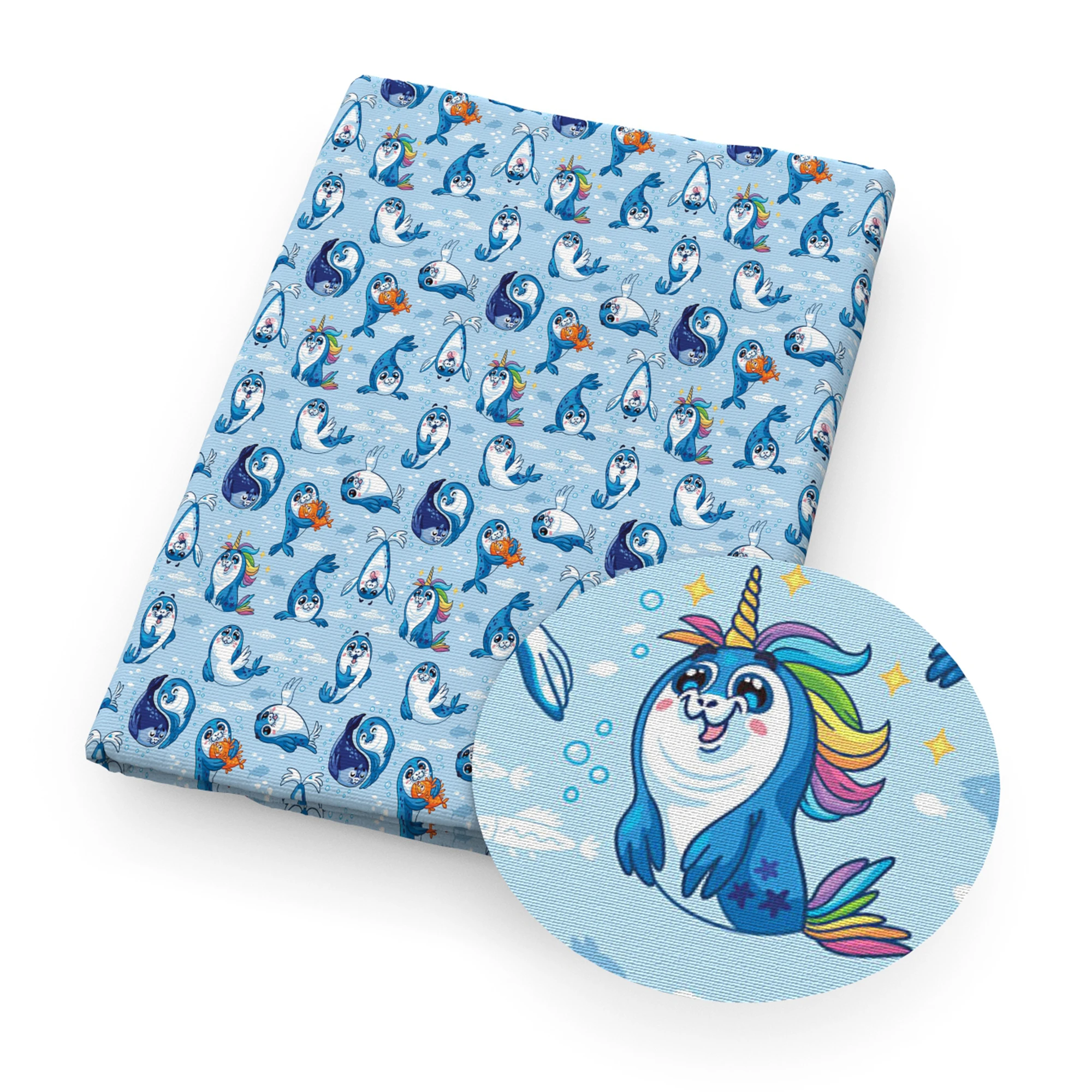 Лоскутная ткань из полиэстера и хлопка с принтом кошки для шитья Женский