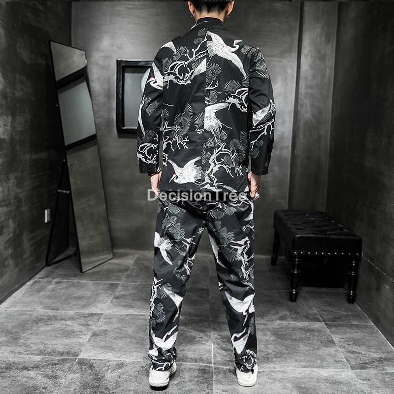 2021 китайский для мужчин и рисунком кунг-фу набор костюм Китайский Тай + Штаны