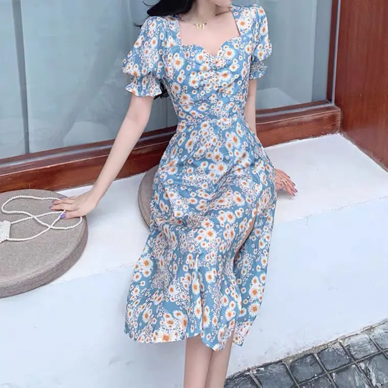 

2021 в винтажном стиле; Сезон весна-лето; Простые; Элегантные; Изящные Вечерние платья макси, приталенное сексуальное платье Бохо пляжное женс...