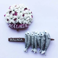 qiqipp spanish malaga local tourism souvenirs tile refrigerator sticker creative collection companion gift
