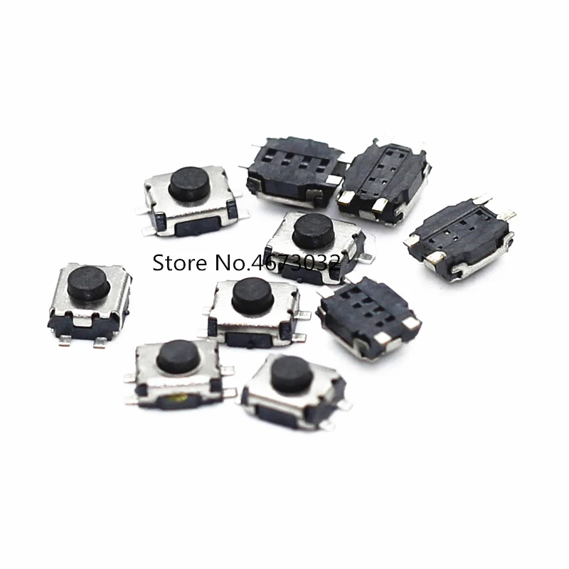 500 шт. 3*4*2 микрокнопочный тактовый переключатель 4 контакта SMD маленькая черепаха