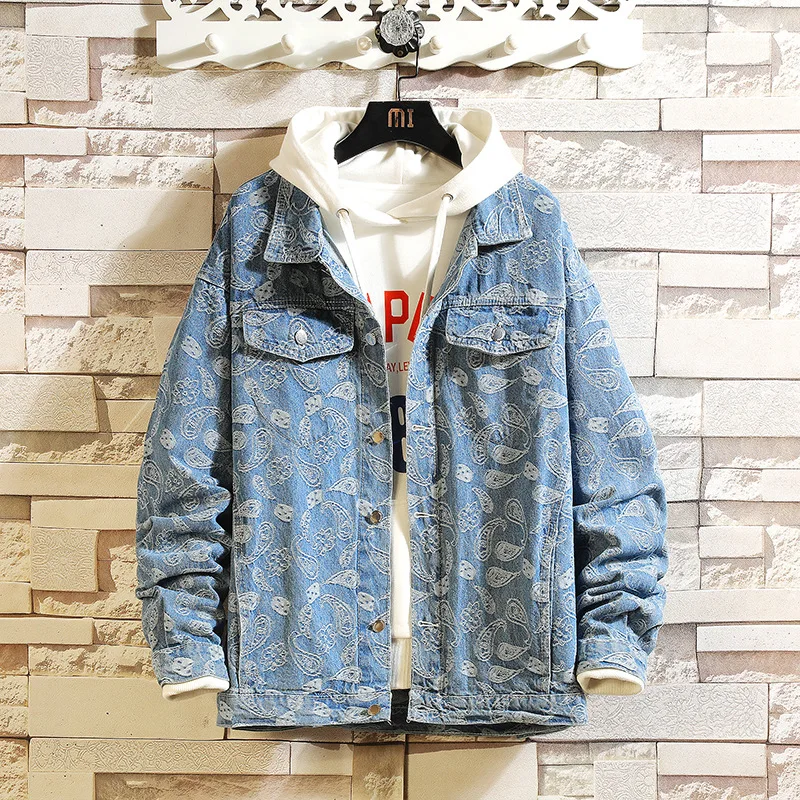 

M-5XL 2021 FourSearson Fashion Brand Men's Casual Jacket Cotton Denim Men Waterproof Clothes Mens Windbreaker Coat Male Outwear