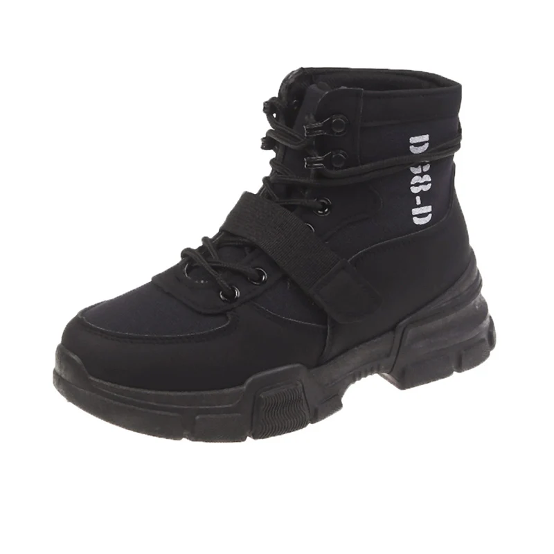 Fujin/теплые ботиночки на платформе Прямая поставка Цвет бежевый черный Удобная