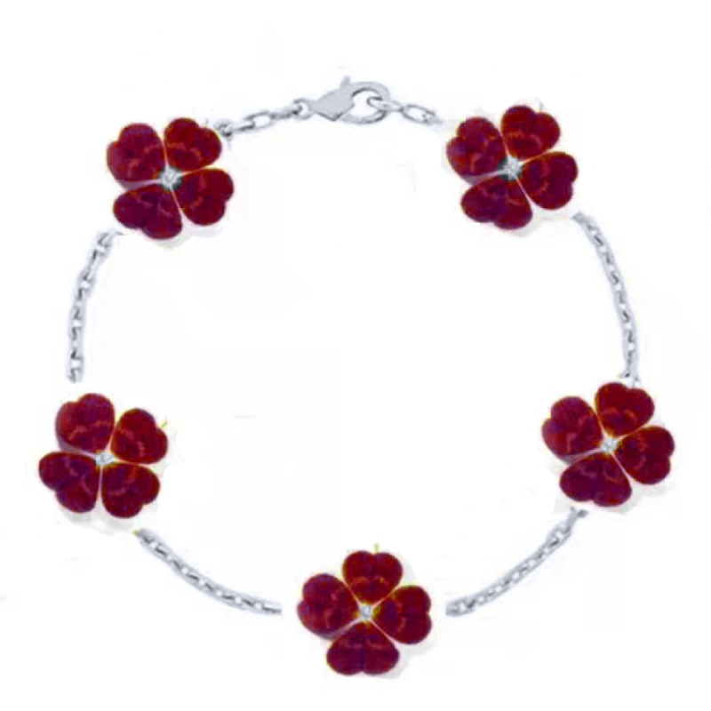 

Women's classic fashion chalcedony S925 sterling silver bracelet high-end atmosphere Valentine's Day holiday gift