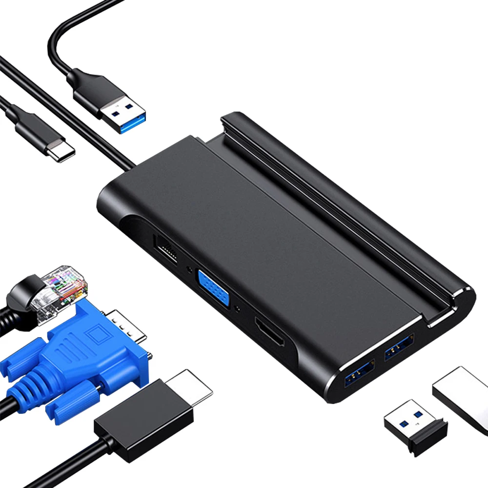 новинка док станция 7 в 1 с usb 30 тип