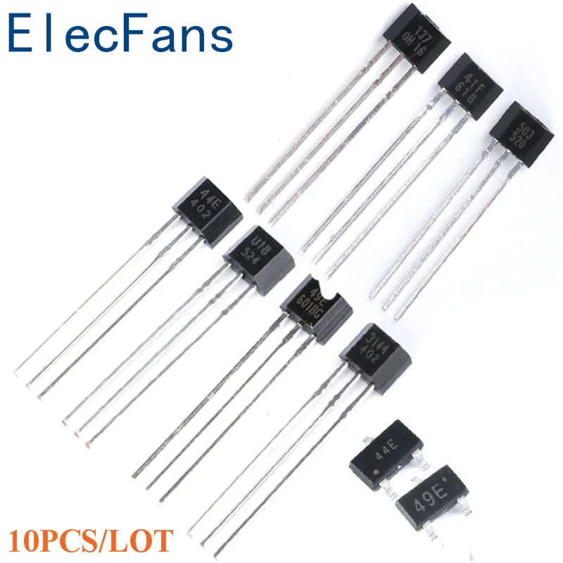 10 шт. Холла Сенсор переключатель A3144 элемент Бесщеточный Электродвигатель