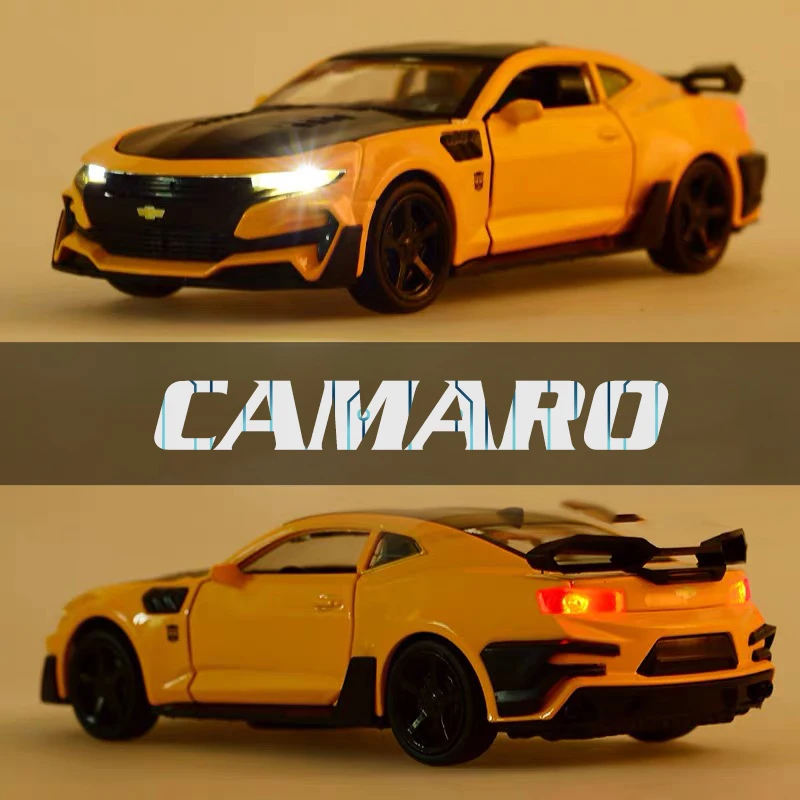 Модель автомобилей Chevrolet Camaro сплав металл Diecasts транспортные средства тянуть