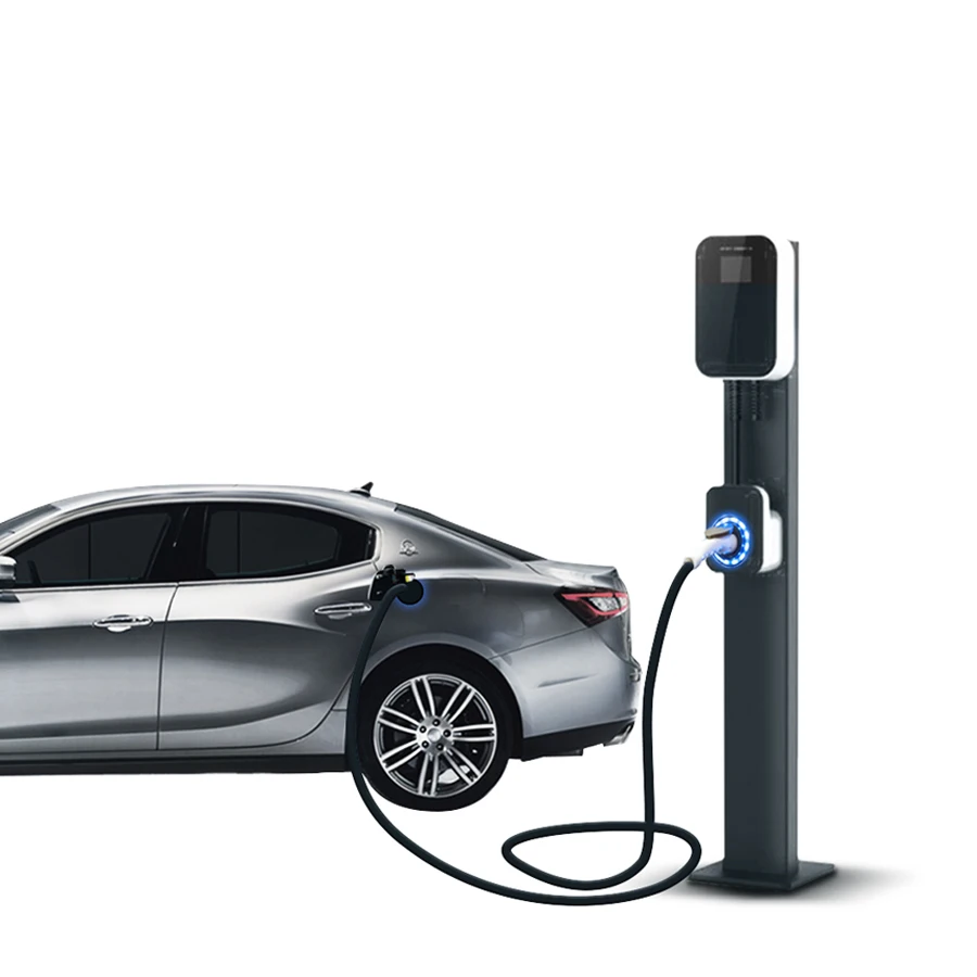 1-фазное зарядное устройство для электромобилей MOREC 32A зарядная станция