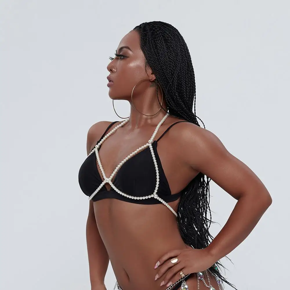 Новинка модная массивная цепочка с имитацией жемчуга в стиле бохо Ювелирное