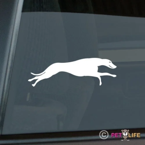 

Greyhound Sticker Die Cut Vinyl - running v2 english window decal