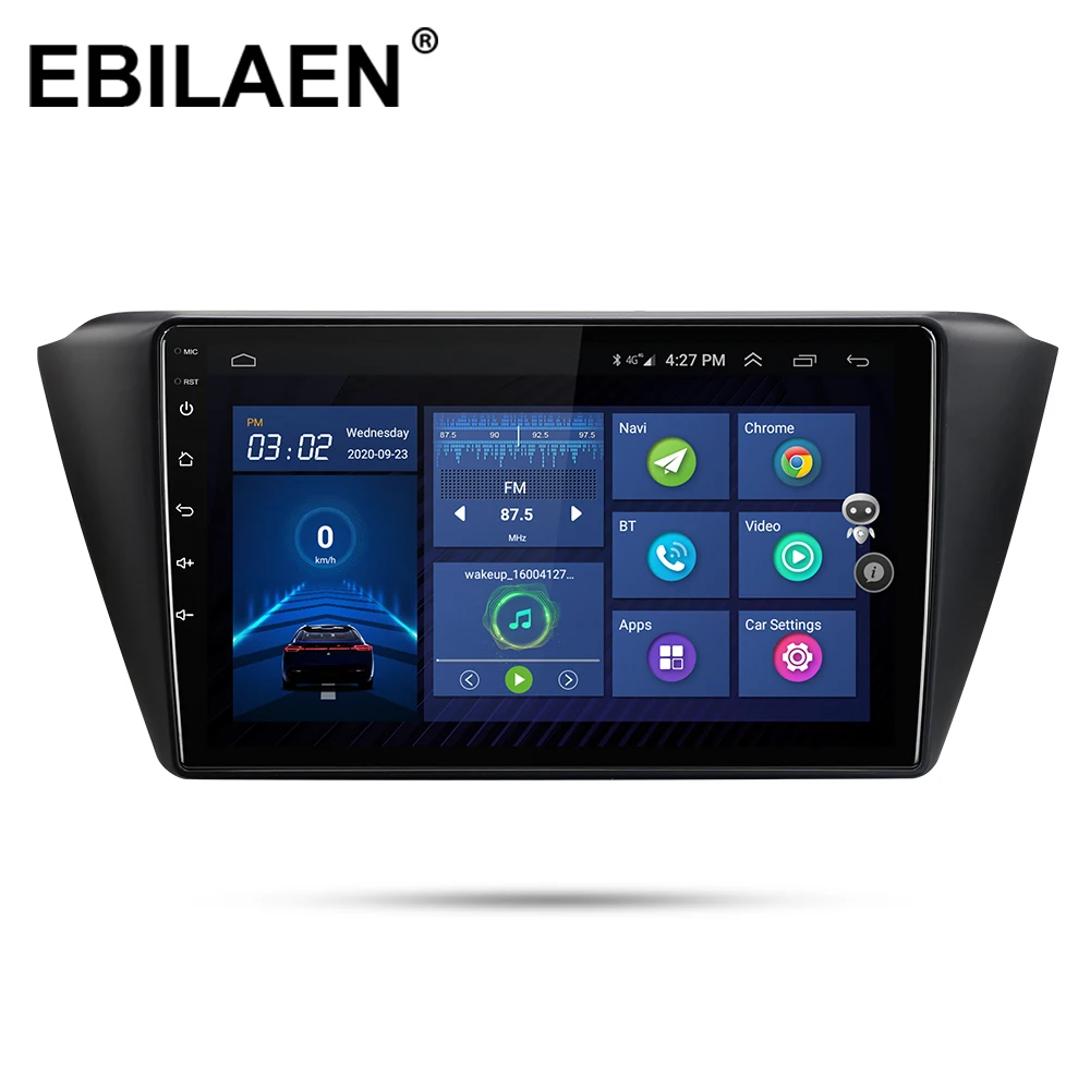 Автомагнитола EBILAEN мультимедийный плеер для Skoda Fabia 2015 2016 2017 2018 Android 10 0 Авторадио