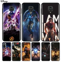 silicone cover iron man marvel avengers for xiaomi redmi note 10 10s 9 9c 9s pro max 9t 8t 8 7 6 5 pro 5a 4x 4 phone case