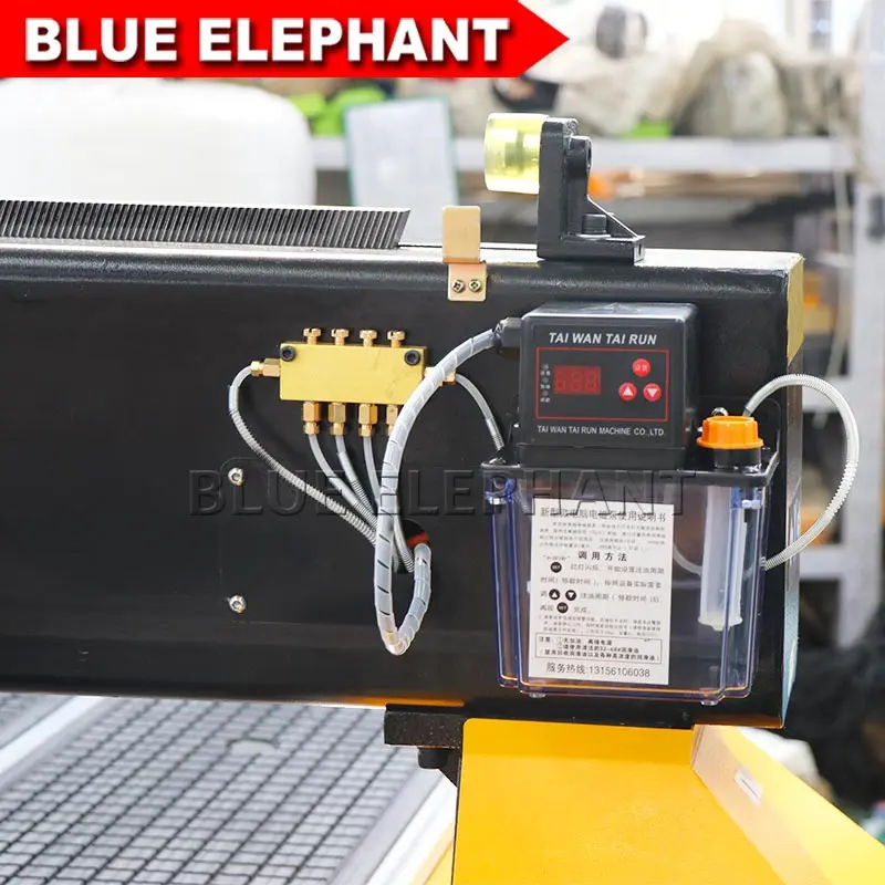 Синий слон 3 оси cnc маршрутизатор 1325 станок для резки древесины 4.5kw шпиндель с