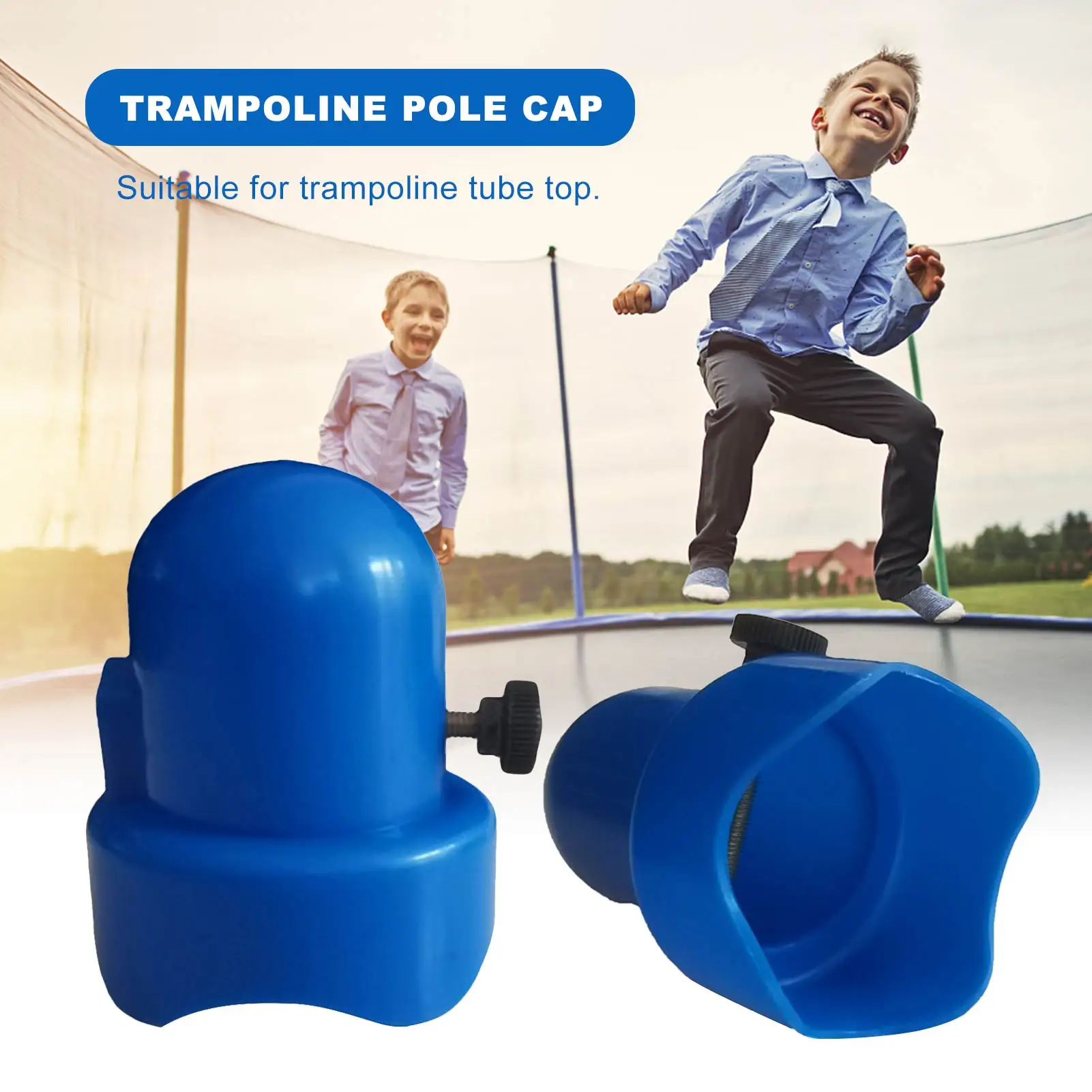 

Plastic Trampoline Pole Top Cap Plastic Top Cover Steel Tube Top Cover Sturdy Top Caps For Trampoline Outdoor Sport Accessories