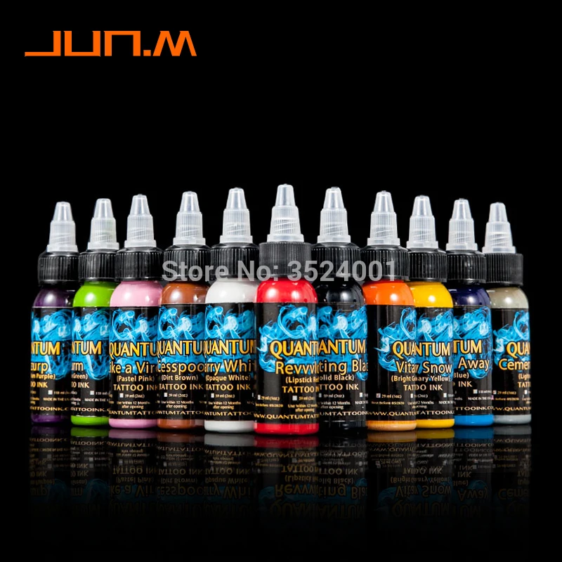 Квантовые профессиональные чернила для тату 13 видов цветов 1 унций/30 мл бутылка