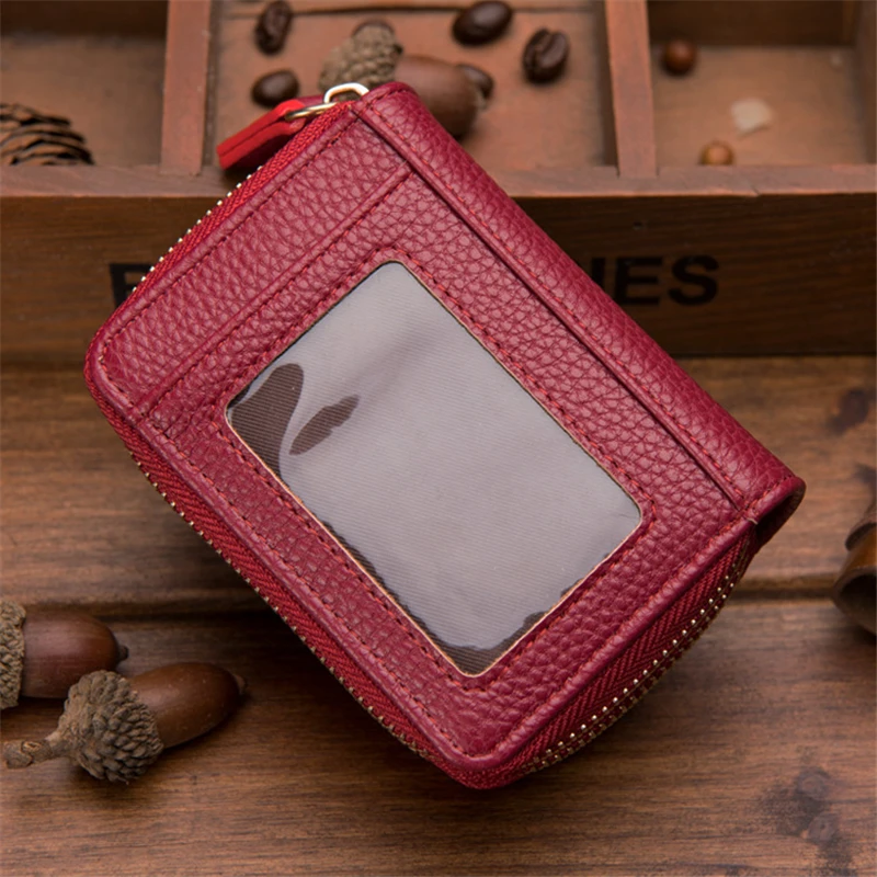 Кошелек унисекс из искусственной кожи с двойной молнией отделением для