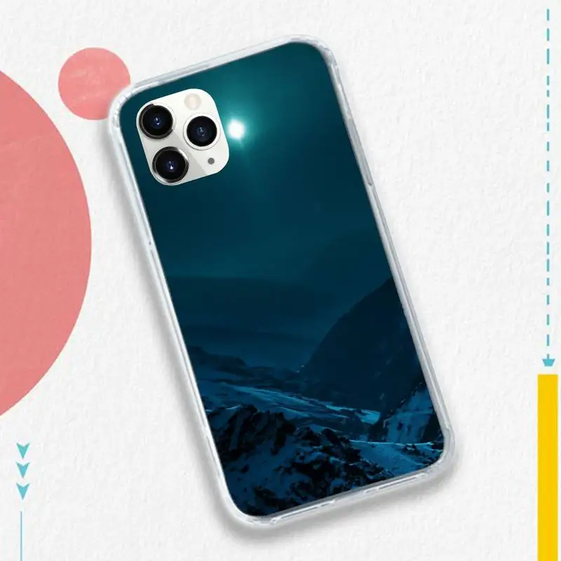 

Snow mountain natural scenery Phone Case for iPhone 11 12 mini pro XS MAX 8 7 6 6S Plus X 5S SE 2020 XR