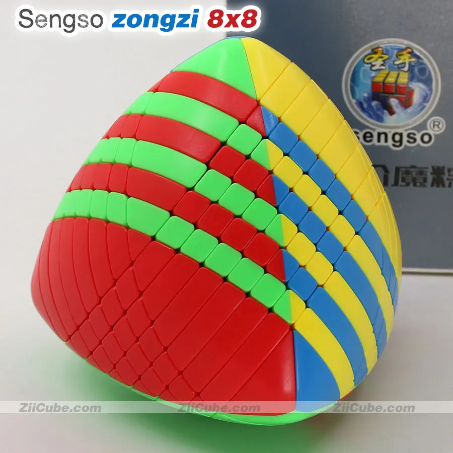 

SengSo Magic Cube 8x8x8 Mastermorphix ZongZi 8x8 Puzzle Stickerless Rice Dumpling Cube 8*8 Strange Shape Educational Twist Toy