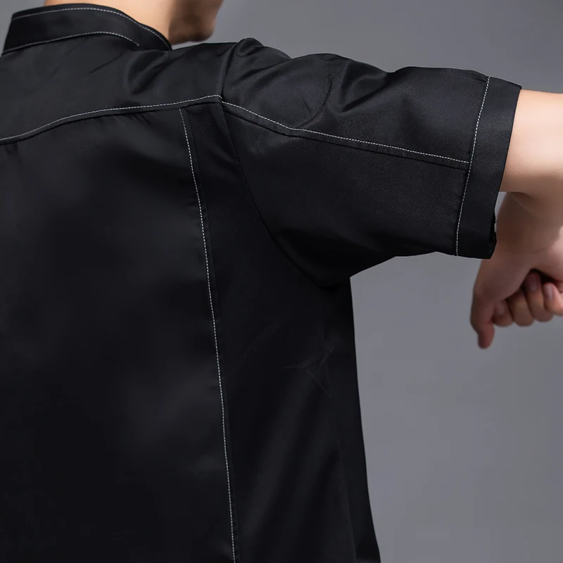 Ресторанная форма шеф повара с коротким рукавом для ресторана мужская и женская