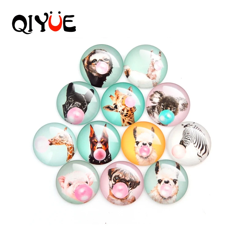 QIYUE милые забавные животные выдувающие пузыри магнитные Кристальные круглые