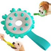 dog toothbrush chew toys for dogs interactive toy training iq teeth cleaning durable small medium large rubber puppy ball toys