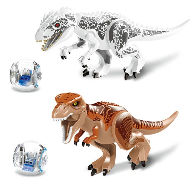 Большой 2 предмета/партия мир динозавров тираннозавр мультфильм Собранный