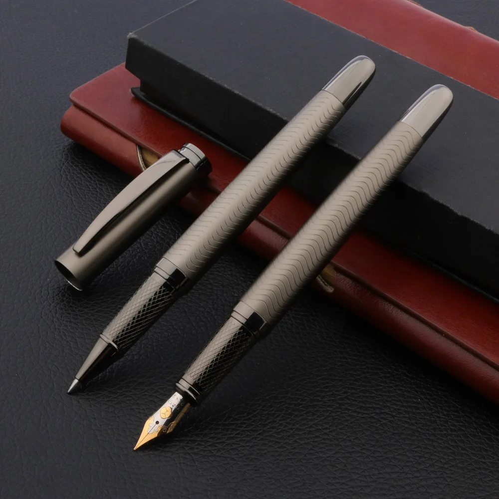 Ручка перьевая медная с волнистыми кругами 3669 | Канцтовары для офиса и дома