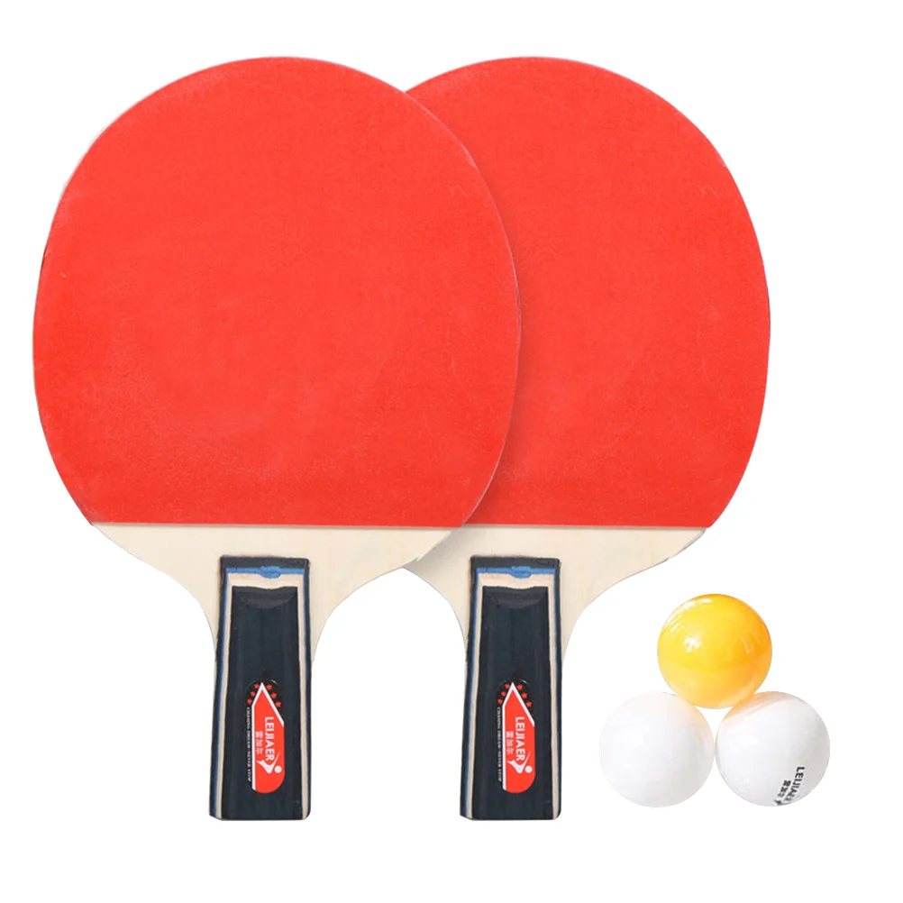 

Professional Table Tennis Kit Durable Table Tennis Racket Pong Rack Bat Racket for Outdoor Sports Player Training (Shakehand Gri