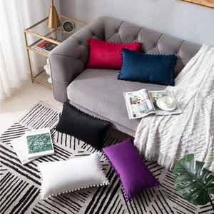 18*18 Decorative Pillows Nordic Home Decor Pillow Cover Soft Pillowcase Velvet Cushion Cover For Sofa Living Room