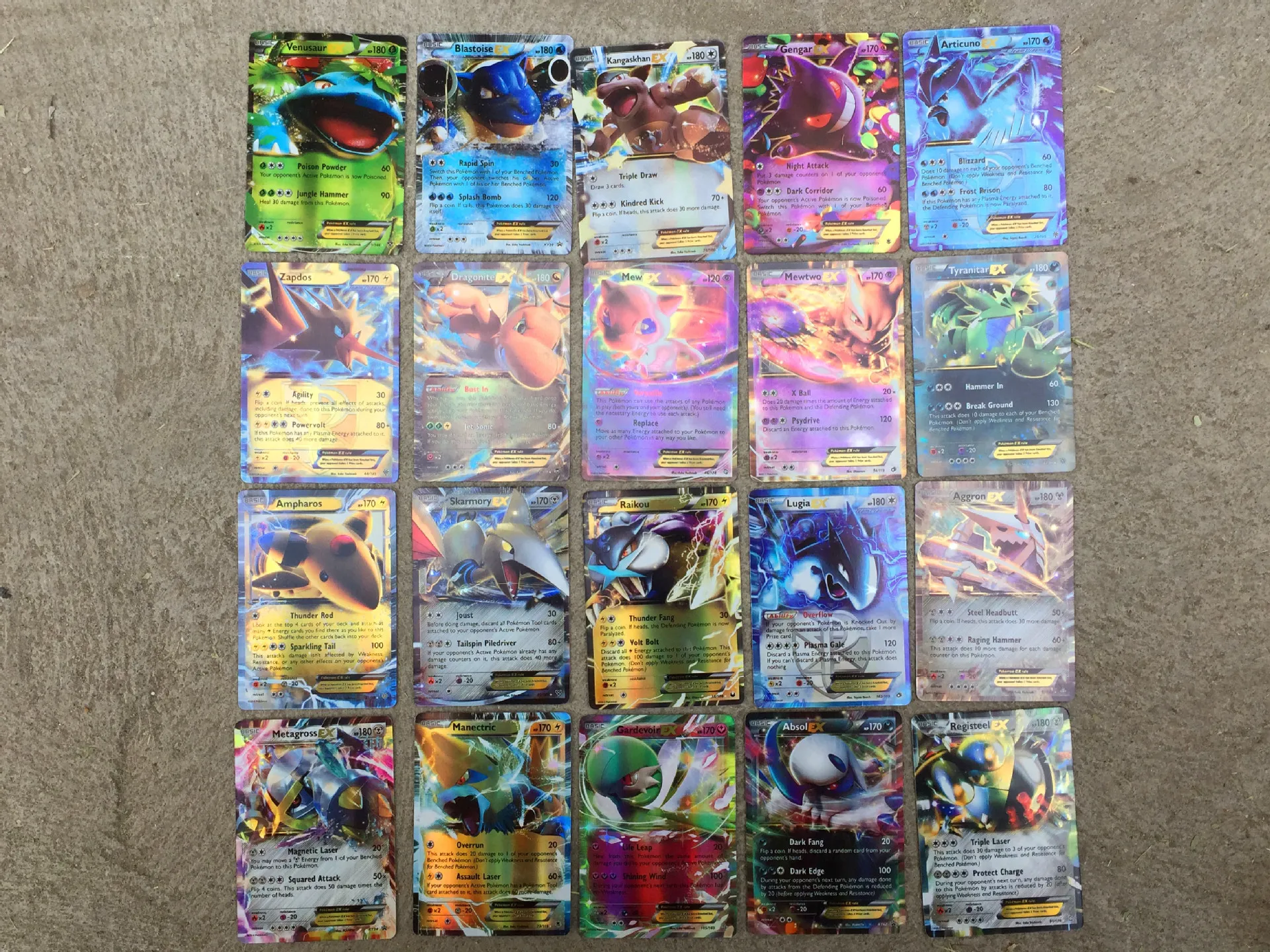 100PCS pokemon card MEGA Flash Card EX игровая коллекция карт подарки для детей|Коллекционные