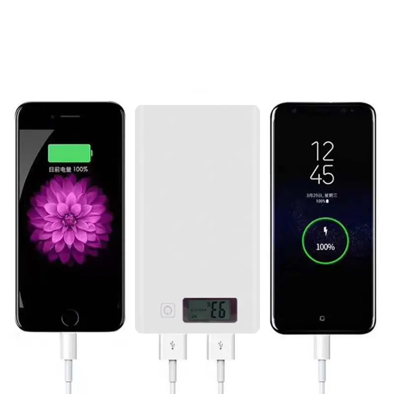Блок питания 6x18650 корпус внешний аккумулятор с двумя usb-портами Poverbank портативный Pover банк питания для телефонов Xiaomi зарядное устройство(без батареи