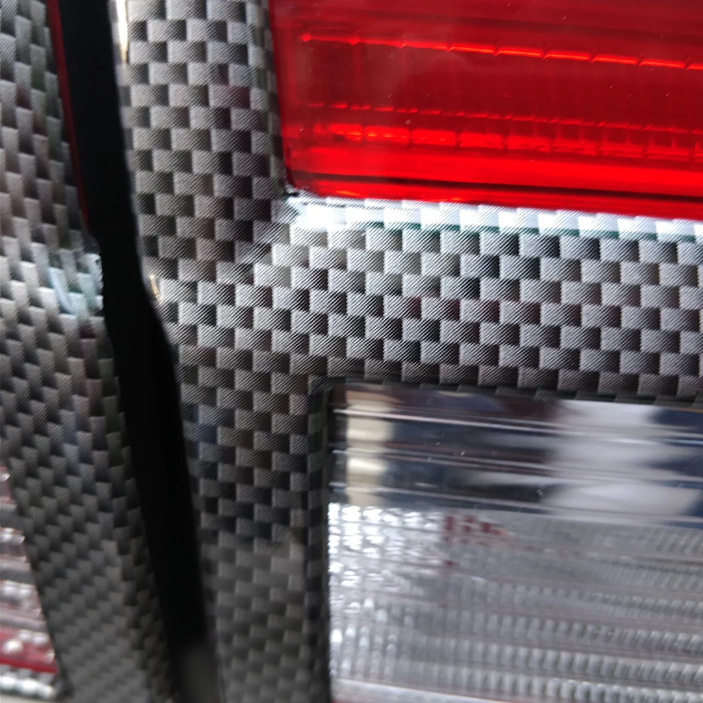 Автомобильный задний светильник накладка 4 шт. углеродное волокно АБС пластик