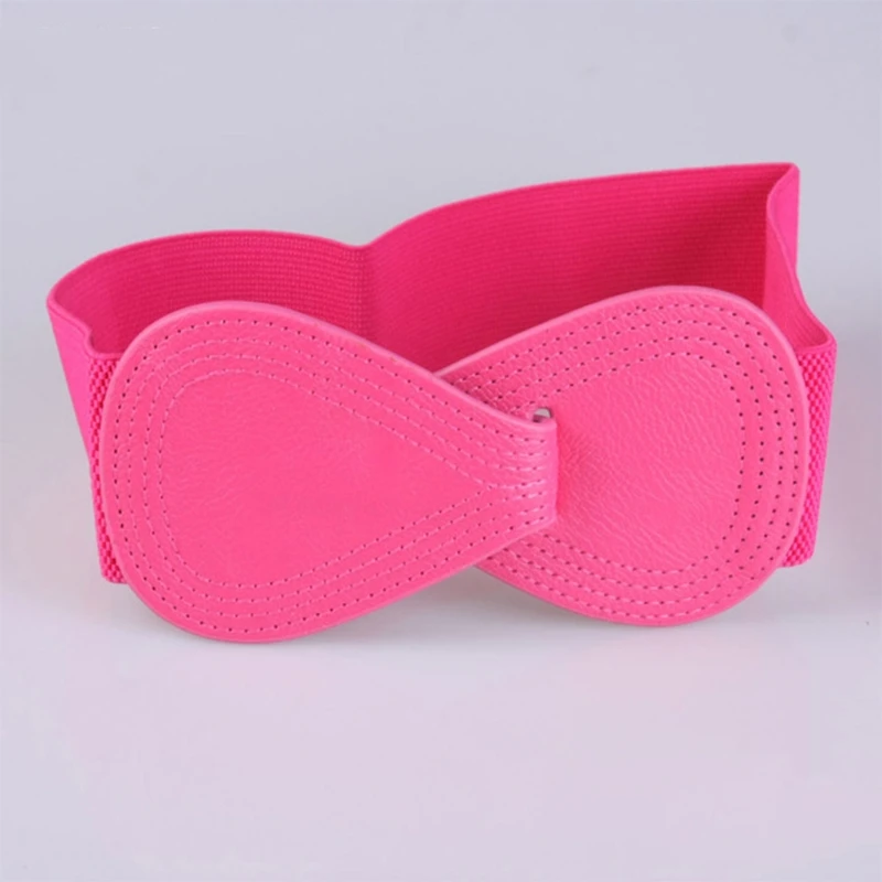 

Women Wide Belt Vintage Big Bow Knot Corset Waistband Women Loose Style Waist Belt Soft Faux Leather Wide Wrap Around