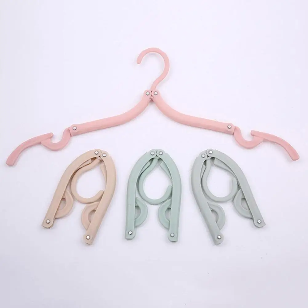 

Multi-functional Plastic Clothes Hanger Travel Space Saving Foldable Hanger Creative Clothes Rack Children Baby Hanger