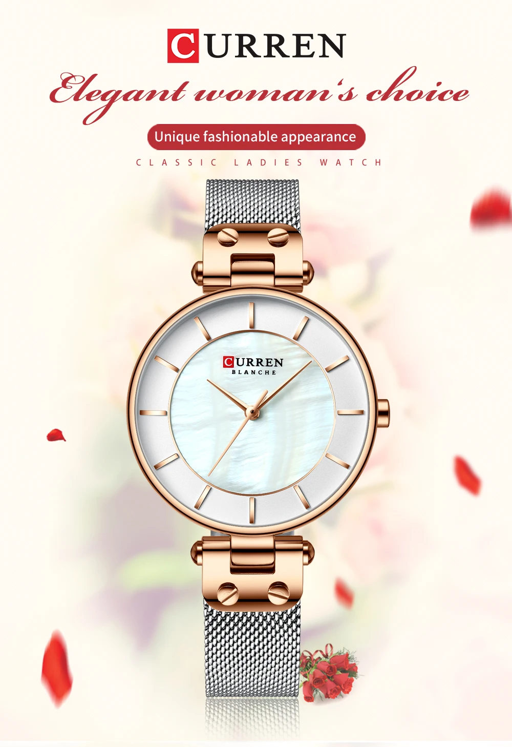 Relogio Feminino CURREN часы женские роскошные Брендовые женские кварцевые наручные часы кожаные водонепроницаемые часы Reloj Mujer Часы для девочек