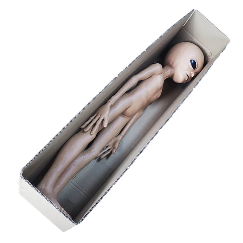 Инопланетянин пены заполнены Prop Lifesize НЛО Roswell Martian Lil Mayo области 51 Хэллоуин