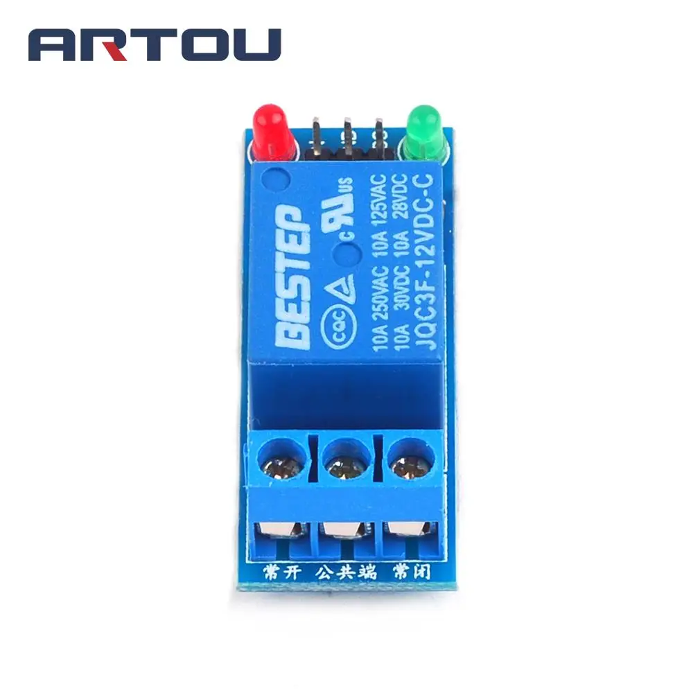 5 в 12 В 24 Высокий/Низкий уровень триггера Один 1 канальный релейный модуль