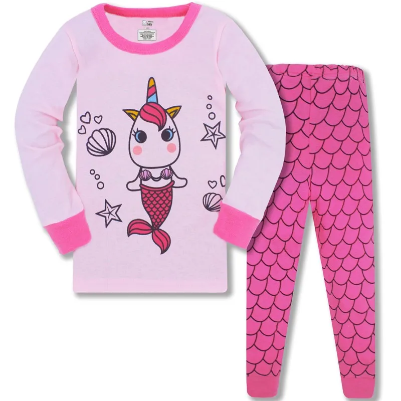 

Kids Clothing Sets Baby Girls Pajamas Set Cartoon Unicorn Print Cotton Sets Children Spring Autumn Clothes