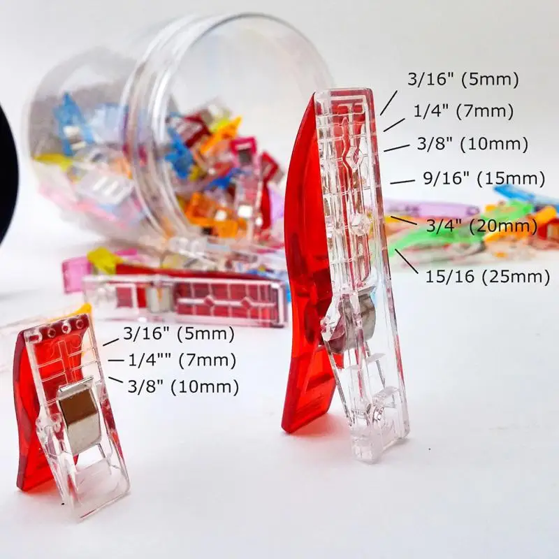 3 размера 100 шт Пластиковые зажимы для шитья держатель тканевые Лоскутные Швейные