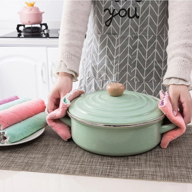 1 шт. супер впитывающая ткань из микрофибры для кухонной посуды