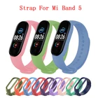 Ремешок силиконовый для Xiaomi Mi Band 5, сменный спортивный браслет для Mi Band 5
