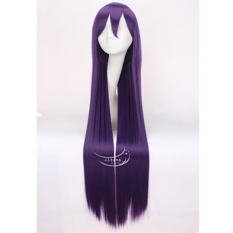 

Cosplay lovely! Yuantian is still in the dark purple cos wig universal straight hair animation wig