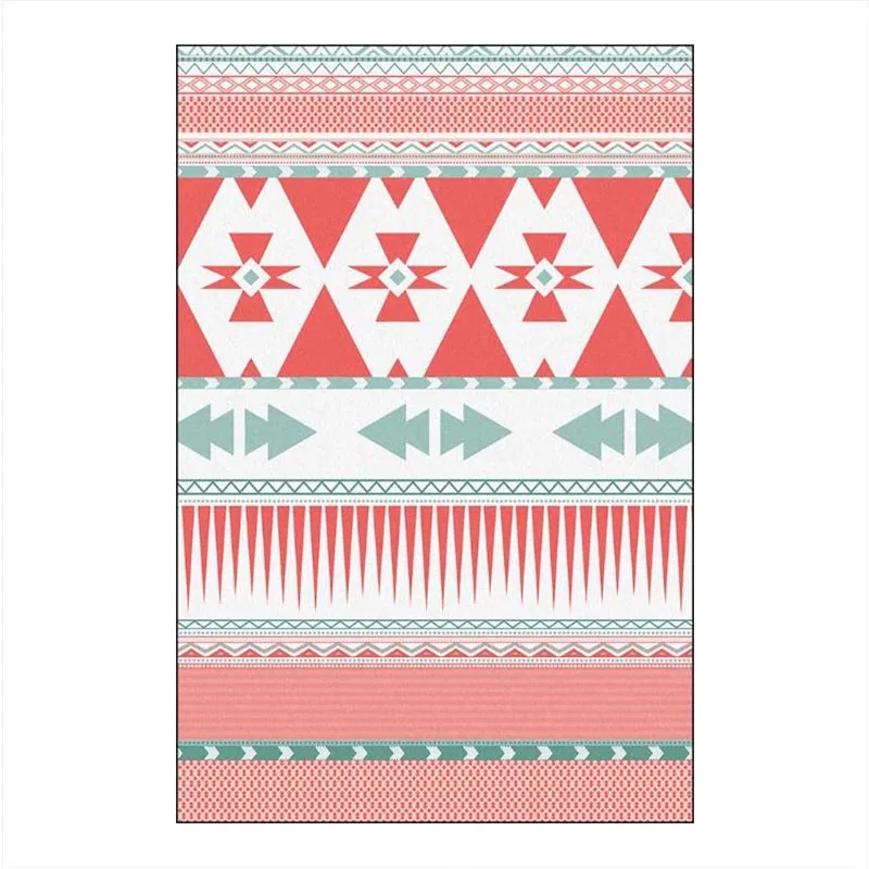 Воздушный поцелуй Европейский Стиль Розовый Полосатый Узор ковер домашний декор