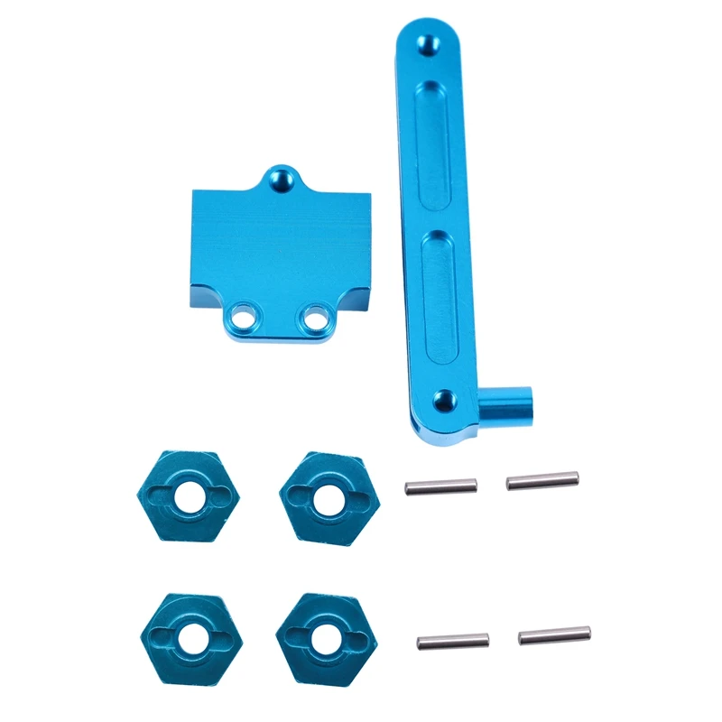 

1x Metal Steering Component Steering Servo Saver for Wltoys 12428 12423 & 4Pcs Metal Hexagon Set