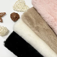 faux fur 600g 1cm high polyester rabbit fur imitation plush fur fabric coat childrens clothing shoes hat toy material fabric