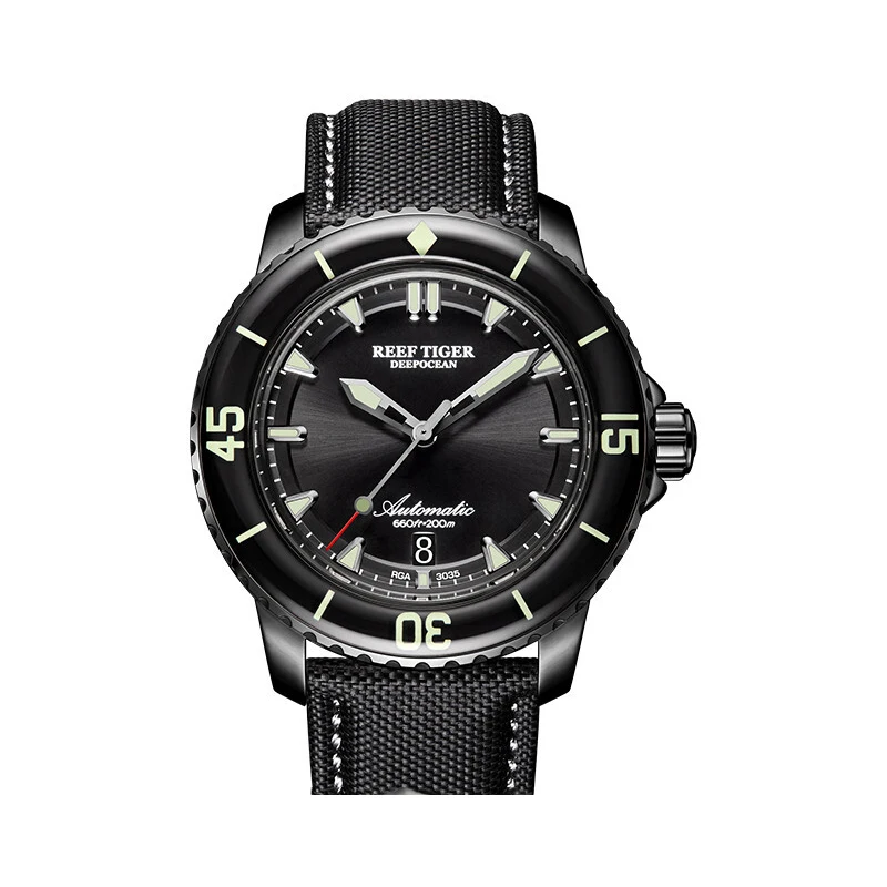 men watch p2 Мужские наручные часы для дайвинга, мужские спортивные автоматические часы Reef Tiger, мужские роскошные 200 м водонепроницаемые механические наручные часы relogio RGA3035 - Цвет: men watch p2