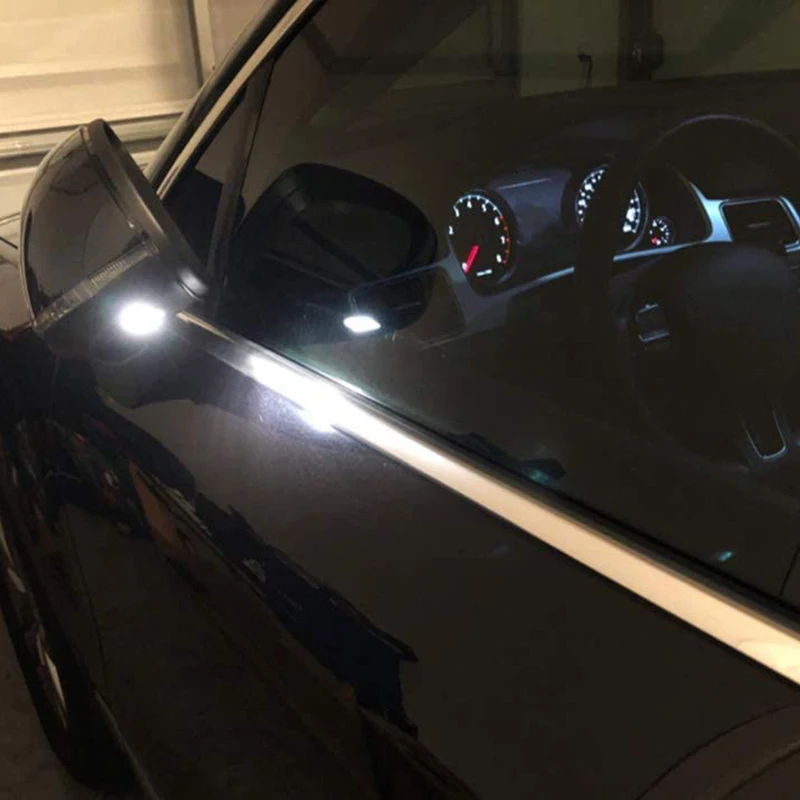 Комплект из 2 предметов Белый светодиодный под зеркала лужи огни для VW Golf 6 MK6 2008 2014